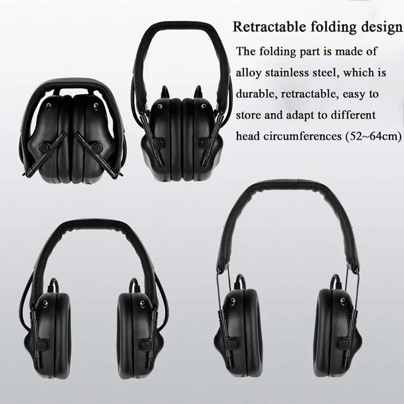 Tactical) Headphone Noise Cancellation Pickup Headset Hunting Shooting Game Accessories