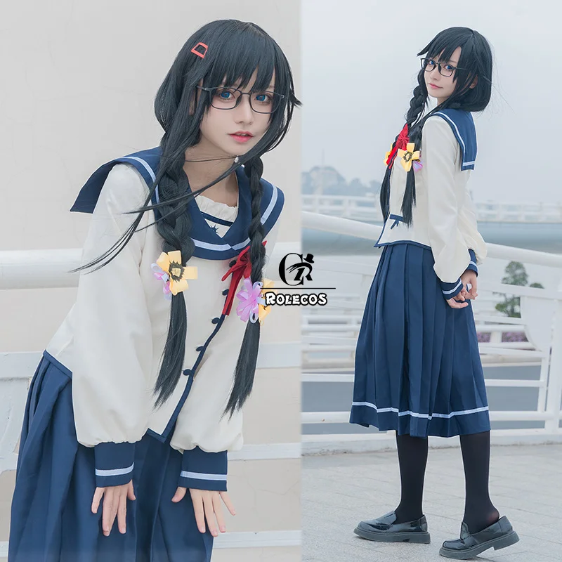 ROLECOS аниме oreski Sanshokuin Sumireko карнавальный костюм школьная форма для женщин| |