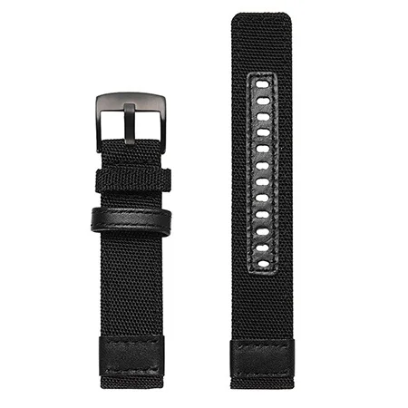 black 22 мм ремешок для часов Amazfit GTR 47 мм нейлоновый ремешок для Xiaomi Huami Amazfit Stratos 2 S ремешок для amazfit pace браслет ремешок - Цвет: black