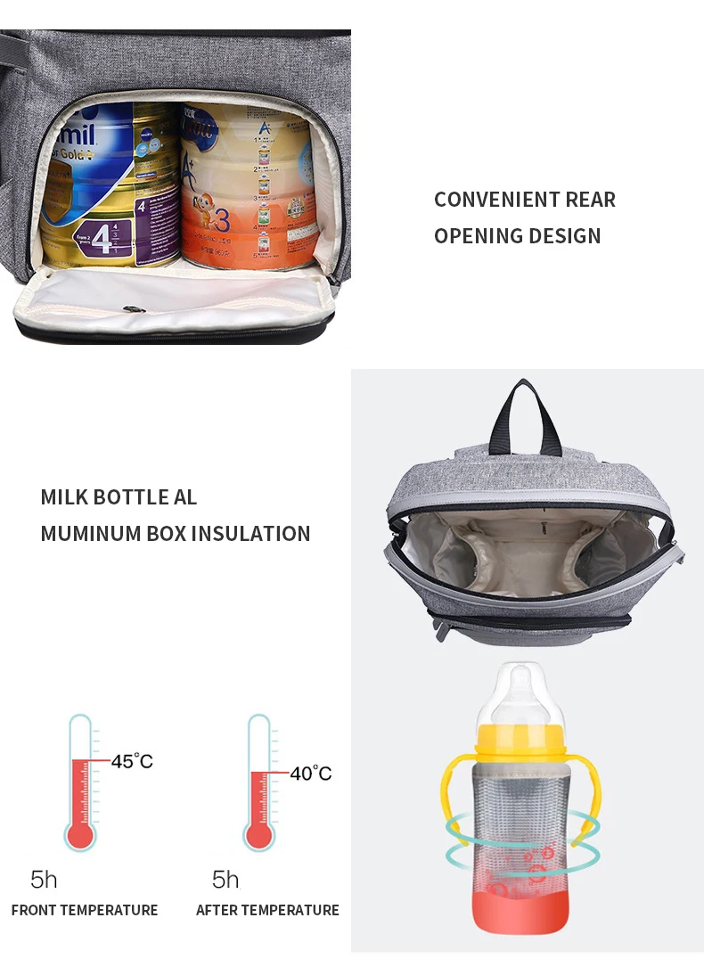 Multifunction Baby Diaper Bag Backpack for Mom Waterproof Mummy Maternity Nappy Bag Large Capacity Nursing Bags for Baby Care
