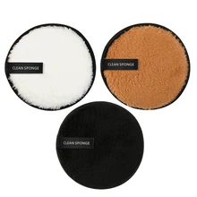Средство для снятия макияжа двусторонний косметический спонж моющийся макияж спонж для снятия порошка мягкий спонж для очищения лица средство для макияжа