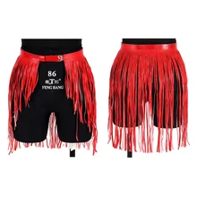 Кожа кисточкой ремень-подвязка ремень Harajuku в стиле Готик, панк, сексуальная юбка Костюмы аксессуар на лямках джинсовое Связывание пояс для Для женщин