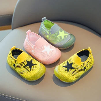 

baby boy girl toddler shoes baby non-slip five star shoes floor sock shoes mesh net breathable 3colors 1-3years 6size A01 TB01