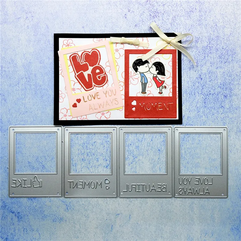 

DiyArts Letter Dies Frame Metal Cutting Dies New 2019 for Card Making Scrapbooking Embossing Background Die Cut Craft Dies