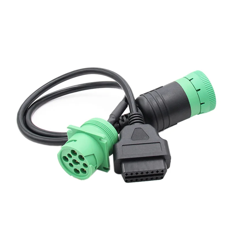 16Pin штекер для женщин J1939 9 Pin Deutsch адаптер для грузовиков 9 Pin для OBD2 интерфейс грузовик y-кабель адаптер OBDII Y сплиттер грузовик