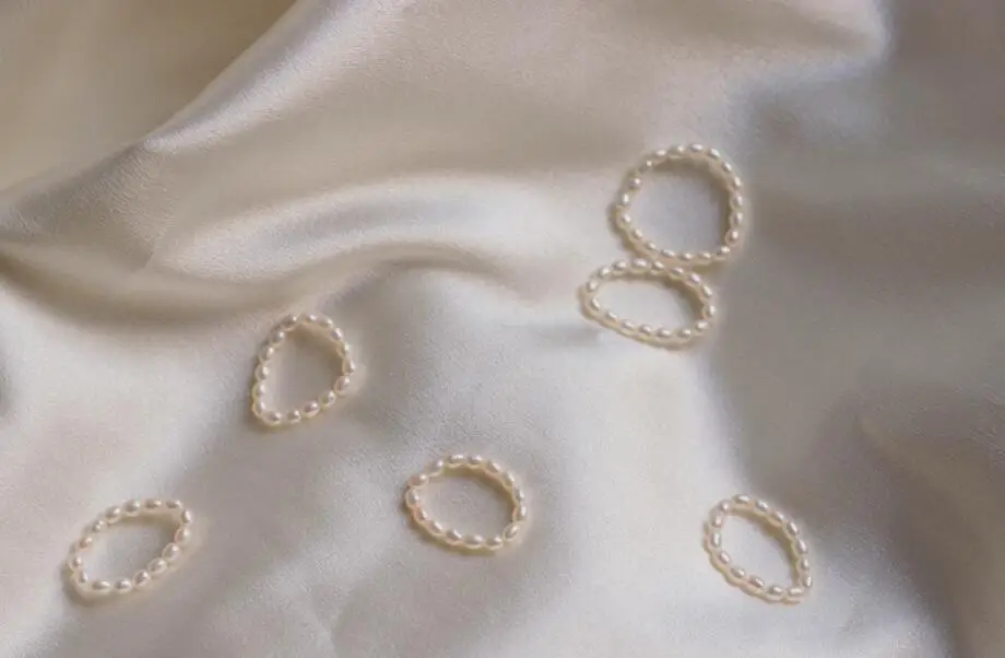 Fashion Jewelry natural pearl 1.8-3.5mm rice Ring Real PEARL woman wedding gift size 7 8 9 11 | Украшения и аксессуары