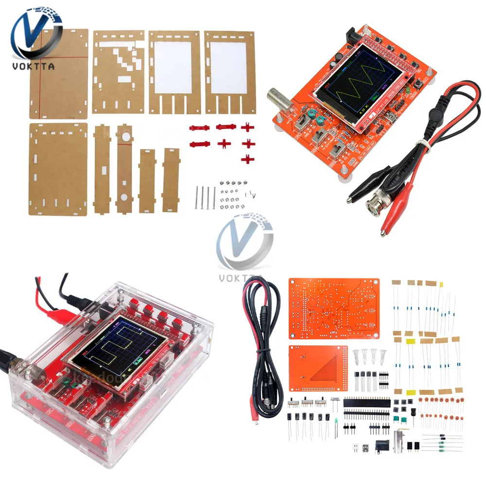 Полностью Собранный/DIY 2," дюймовый TFT lcd цифровой SMD набор измерительных приборов осциллограф STM32 тестер акриловый чехол