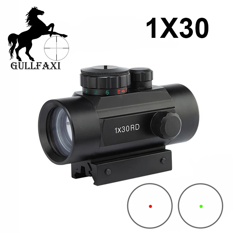 

Gullfaxi Red Dot Sight 1X30 Optical Sight Hunting Scope Multi Rifle Airsoft Reflect Weapon Sight Holographic Collimator Sight