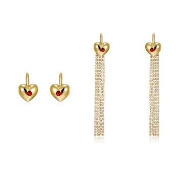 

Retro elegant simple love EAR HOOK temperament long Tassel Earrings