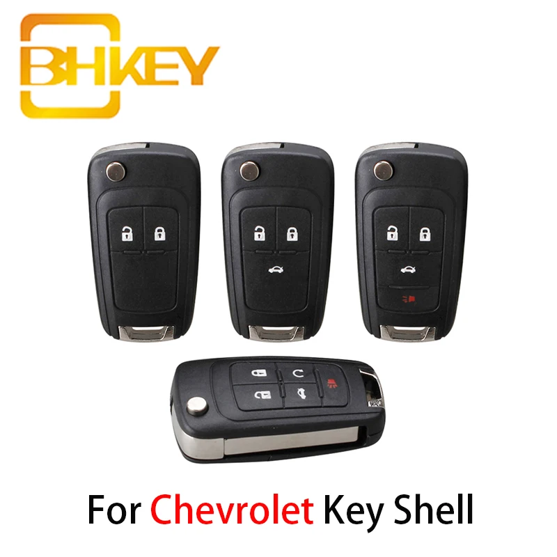 BHKEY 2/3/4/5 кнопки умный чехол для автомобильного ключа Chevrolet Cruze Эпика лова Camaro Impala