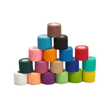 1 рулон кинезиологический спортивный эластичный хлопок повязка Эластичная лента с наклейками уход 4,5 м* 5 см 12 цветов на выбор