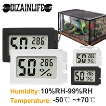 1pc/2 pces mini indoor termômetro higrômetro lcd digital sensor de umidade temperatura termômetro para incubadora geladeira