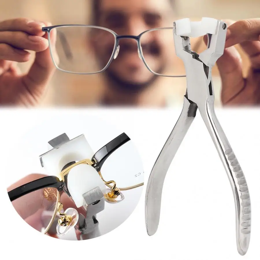 

Optical Eyeglasses Frame Adjusting Pliers Nylon End Eye Glasses Repair Tool Beam Adjusting Pliers in Glasses Repair Screws A
