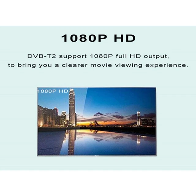 Sintonizador de TV HD DVB T2, decodificador de satélite con USB 2,0, HDMI,  1080P, DVB-T2, Manual ruso integrado para adaptador de Monitor - AliExpress