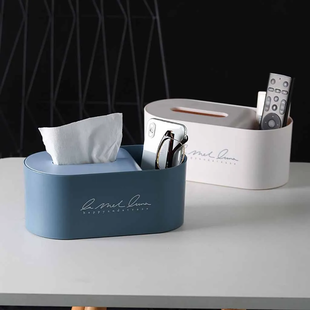 

Plastic Tissue Box New Brand Remote Control Cover Paper Home Car Napkins Holder Case Home Organizer Decoration Tools d2