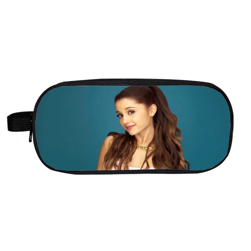Сумка-чехол для косметики Mochila Ariana Grande пенал певцы макияж коробка 3d печать двойная молния Kpop для детей подарок, школьные принадлежности