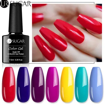 

UR SUGAR 7.5ml Nail Color Gel Polish Purple Blue Color Hybrid Vernis Semi Permanent UV Gel Varnish Soak Off Gel varnish LED