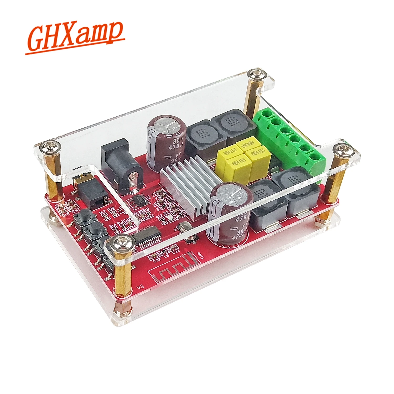 TPA3116D2 Bluetooth плата цифрового усилителя мощности 50 Вт + Кристальные модели 5 0