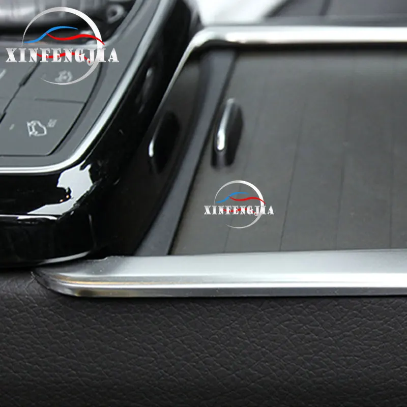 Для Mercedes-Benz GL ml GLE GLS Class W166 X166 2 шт нержавеющей центр переключения передач боковая полоса держатель чашки узкая Накладка для отделки