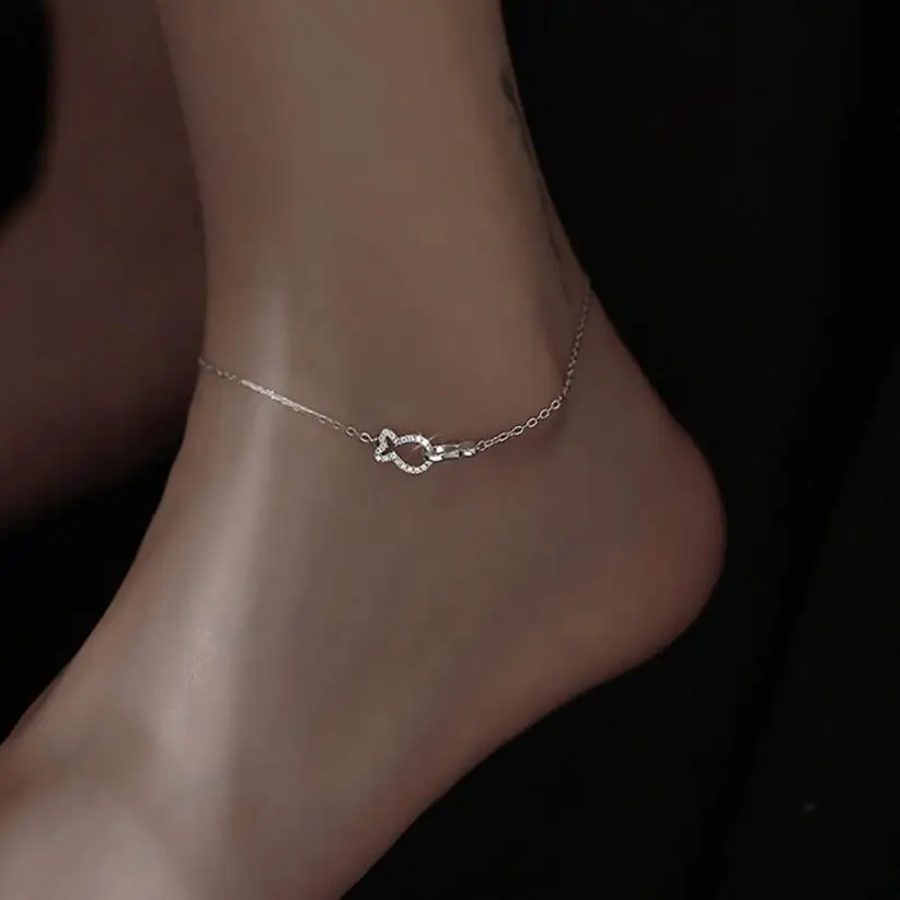 925 Sterling Silver Charm Anklet Bracelet for Women Trendy Simple Multilayer Fish Pendant Handmade Party Jewelry Gifts anklet bracelets silver anklets ankle chain