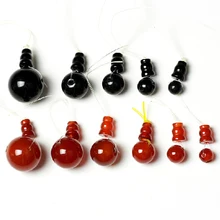 

2pcs/lot Natural Stone Crystal Pendant 3 Hole Guru Beads 6mm Fit Beading Bracelet Necklace End Caps DIY Findings Jewelry