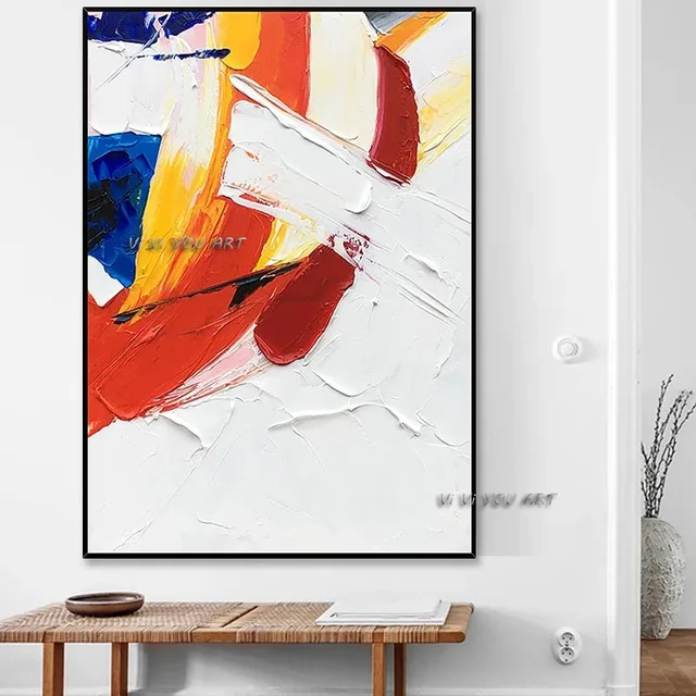 Best Abstract Art Painitng colorful High Quality Canvas home wall art & Decor