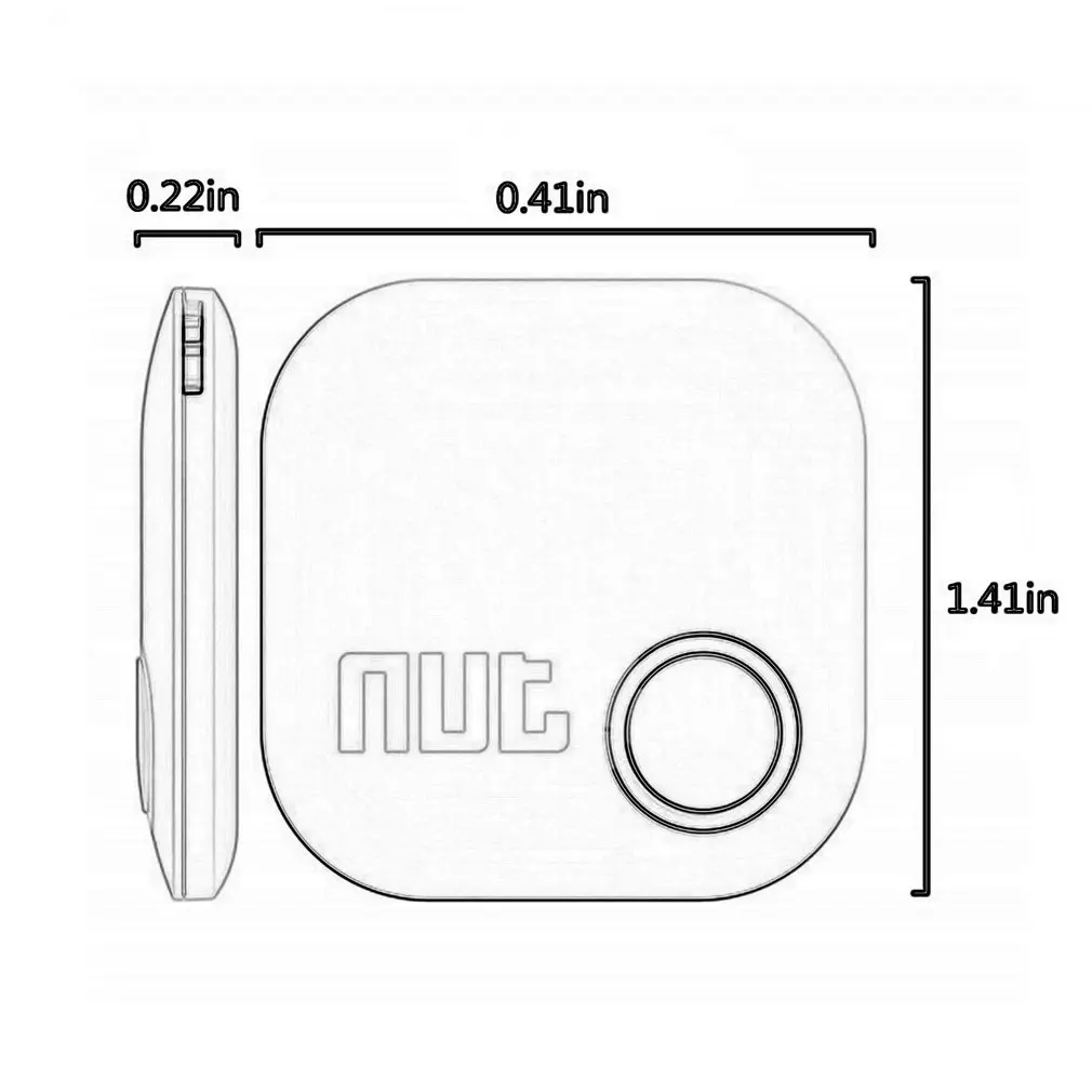 Подлинная Nut2 поколение Bluetooth Анти-Потеря устройства ключ искатель кошелек мобильный телефон Двусторонняя интеллектуальная анти-Потеря Патч