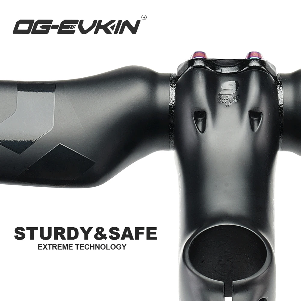 OG EVKIN SM 004 T1000 углеродный MTB велосипедный стержень 6/17 градусов 31 8 мм дорожный