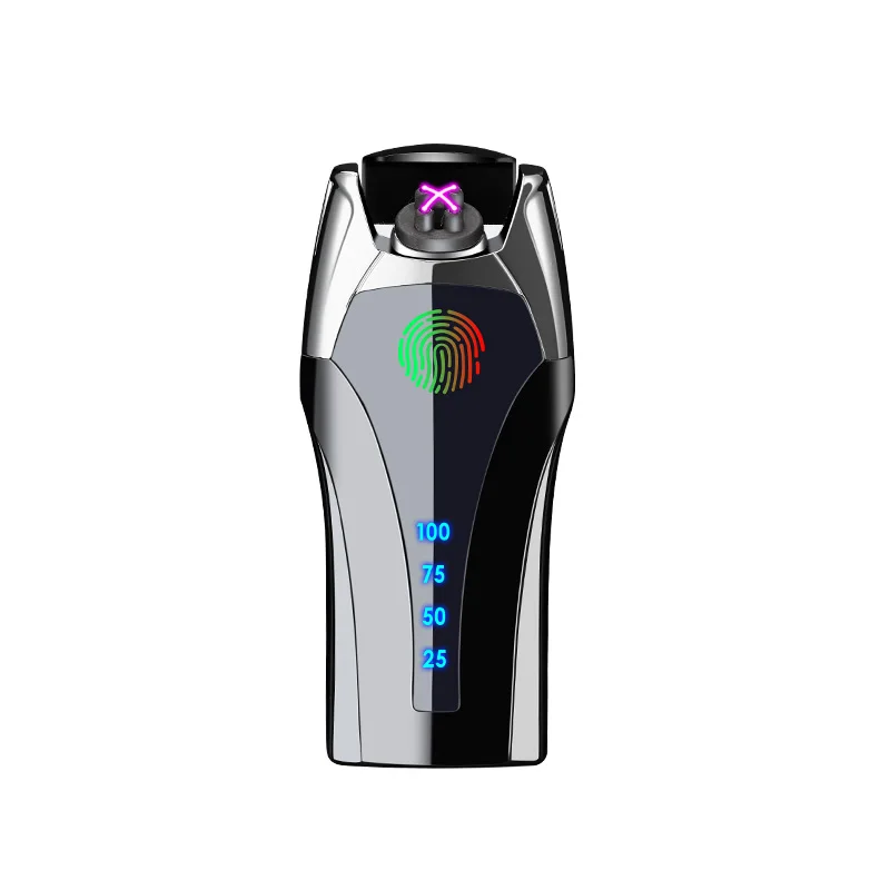 USB зажигалка для курения с отпечатком пальца металлическая парня отца подруги