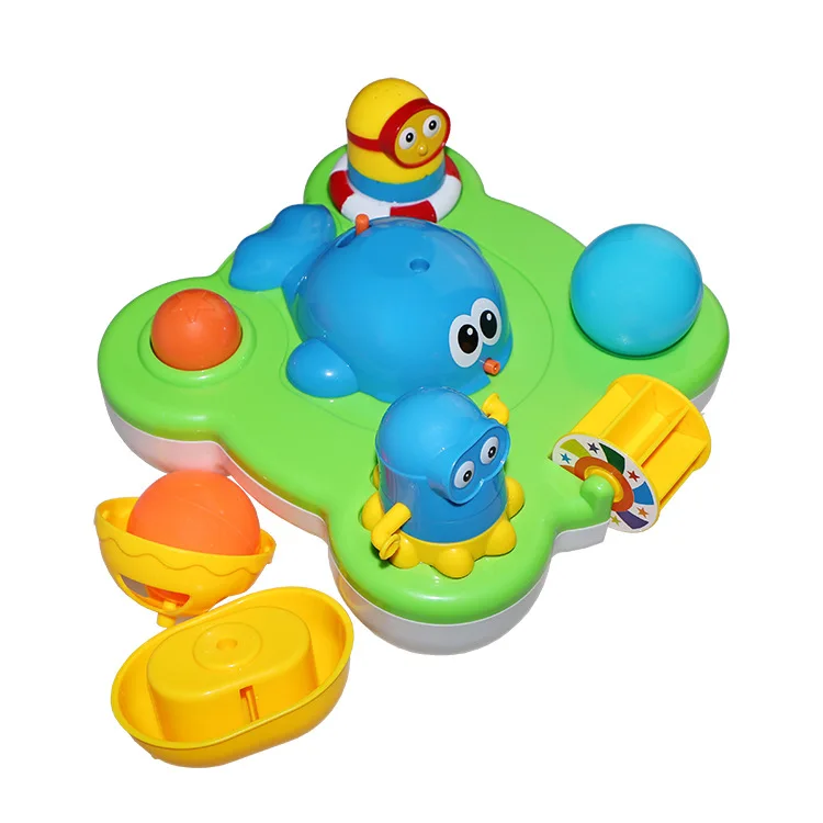CIKOO Whale And Baby's Play with Water Paradise Electric Water Spouting Bath Toy Multi-functional Children Water Toys