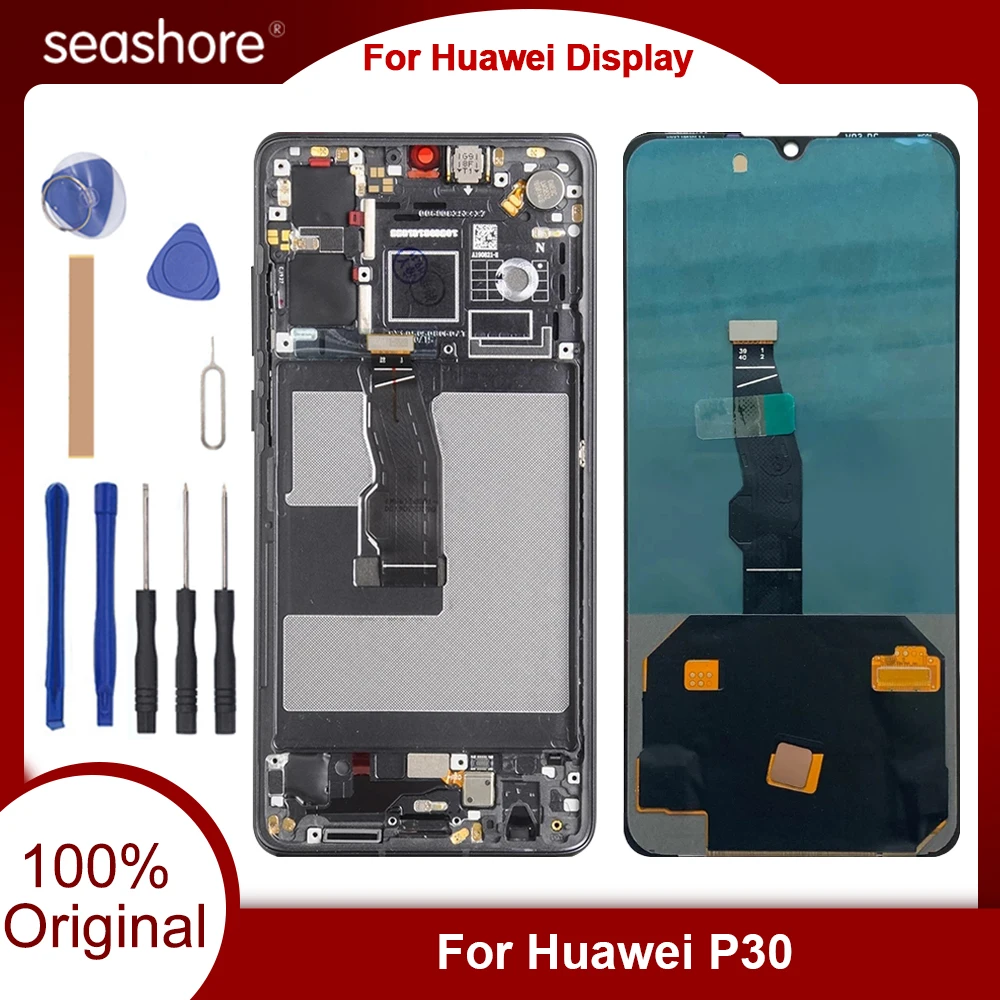 Original OLED For Huawei P30 LCD Display Touch Screen Digitizer For Huawei P30 Display Replacement Parts ELE-L29 ELE-L09 ELE-L04