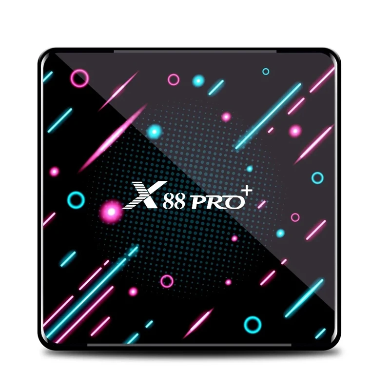 X88 PRO PLUS Android 9.0 Smart TV Box UHD 4K Media Player RK3368 4GB/32GB 2.4G/5G Dual-Band WiFi BT4.0 100M LAN Digital Display