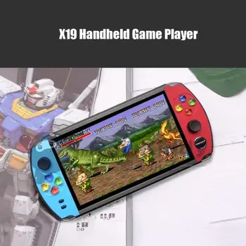 

X19 nostalgic retro HD 7-inch large-screen handheld game console for FC arcade CPS NEOGEO double rocker design children's gift