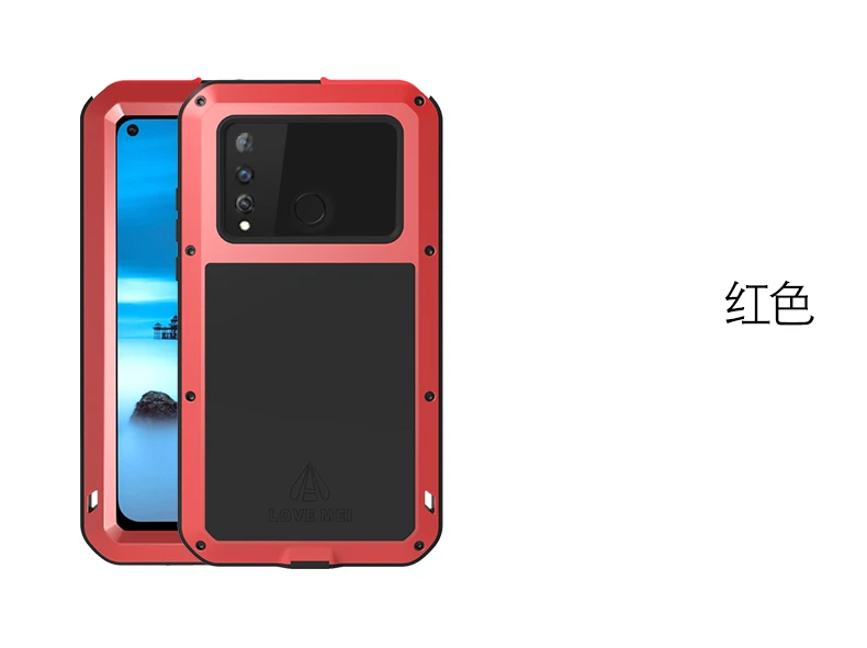 LOVE MEI Алюминиевый металлический чехол для huawei Nova 4, защитный противоударный водонепроницаемый чехол, чехол Fundas+ Gorilla glass, новинка