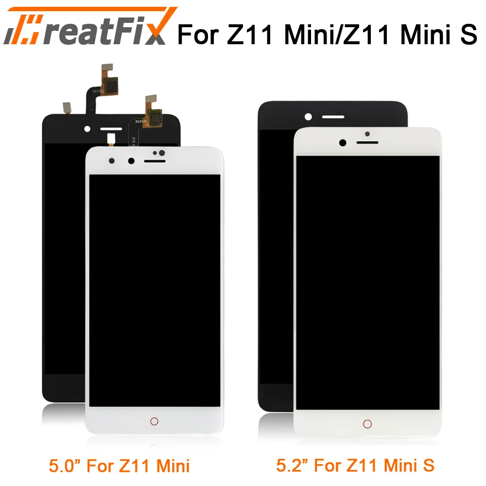 Для zte Nubia NX549J Z11 Mini s ЖК-дисплей, сенсорная панель, дигитайзер в сборе с рамкой для Z11 mini nx529j