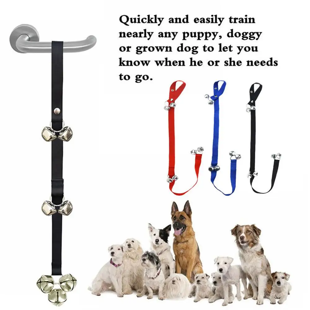 Transer 2020 Dog Doorbells for Dog Training And Housebreaking Clicker Door Bell Training Tool HOT SALE-0