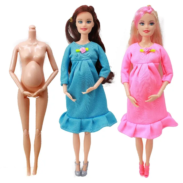 Conjunto de bonecas grávidas para bebé, fato de boneca grávida, boneca  Barbie Educativa, brinquedo infantil, Have a Baby in Her Tummy, 30cm -  AliExpress