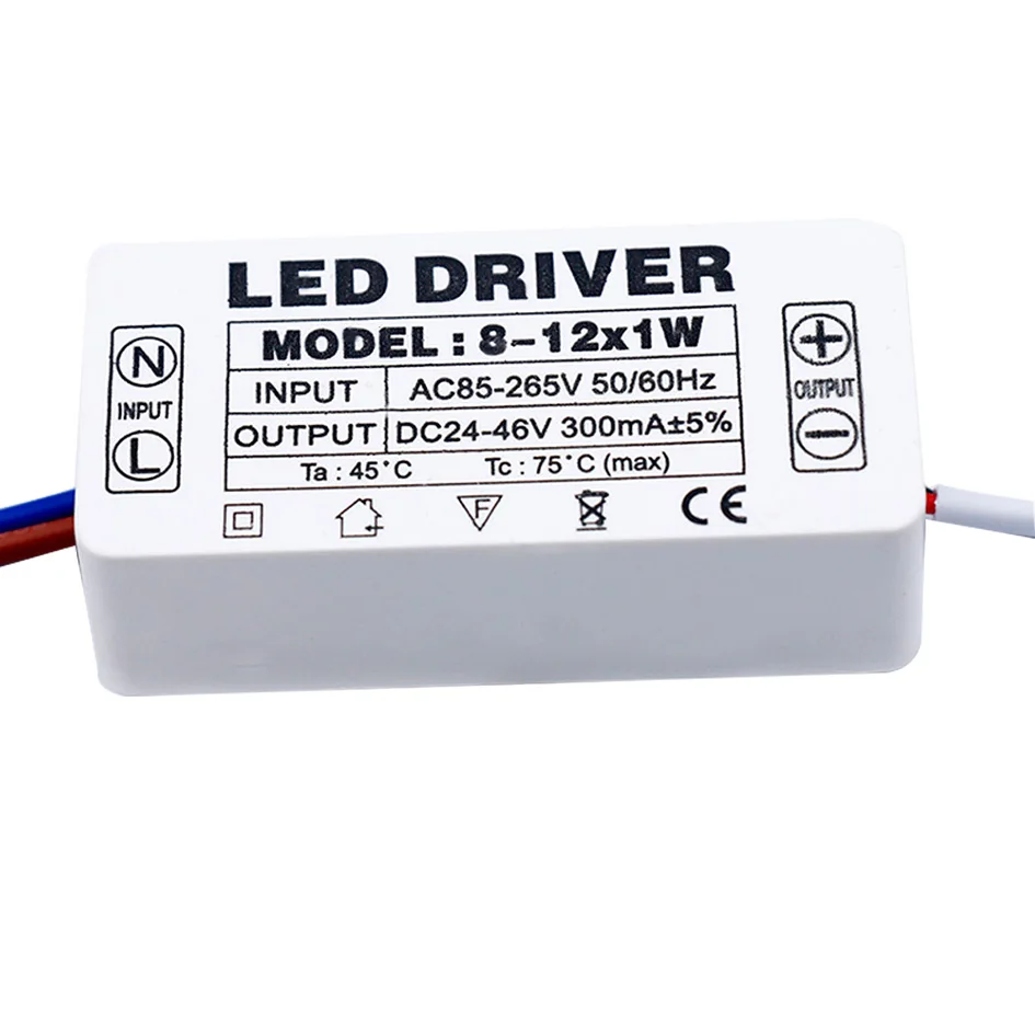 Durable 2x Driver Supply 4-5x1W for High Power LED Light Lamp 85-265V 300mA New