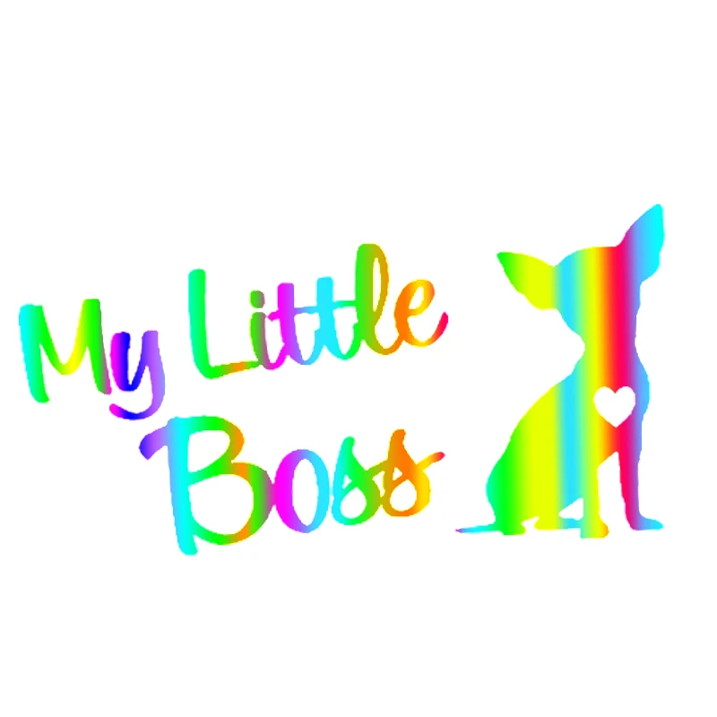 

My Little Boss Chihuahua Dog Decal Sticker for Car Truck Van Laptop Cute And Interesting Car Sticker