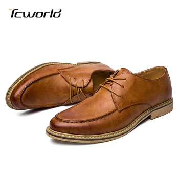 

Casual Business Dress Shoes Men's Leather Shoes Chaussure Homme British Style Daily Office Breathable Lace Up Driving Shoes