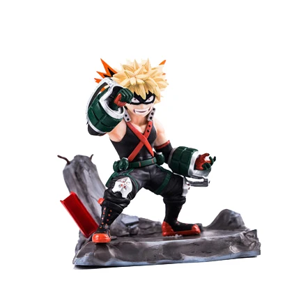 Bakugo Япония Анимация действия мой герой Academy Figma фигурки катсуки Shoto мидория изуку битва Версия ремесло игрушка Deku подарок - Цвет: Bakugo