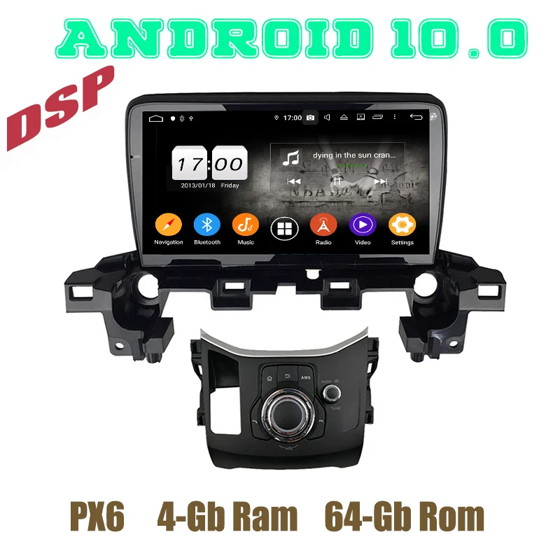 PX6 Android 10 0 автомобильное радио GPS DSP плеер для mazda CX5 CX 5 2017 2018 2019 2020 с wifi usb 4 + 64 ГБ