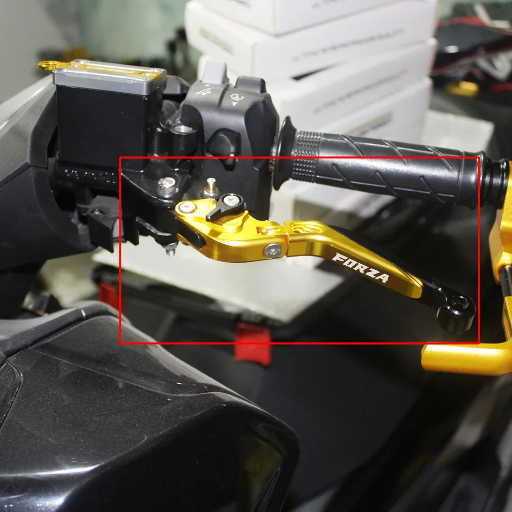 SEMSPEED FORZA парковочные рычаги для Honda Forza300 Forza250 Forza125 2010- ЧПУ мотоциклетные регулируемые складные тормозные рычаги сцепления