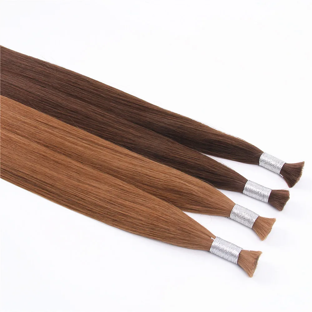 Different Color 100% Mchine Made Remy Human Hair Bulk