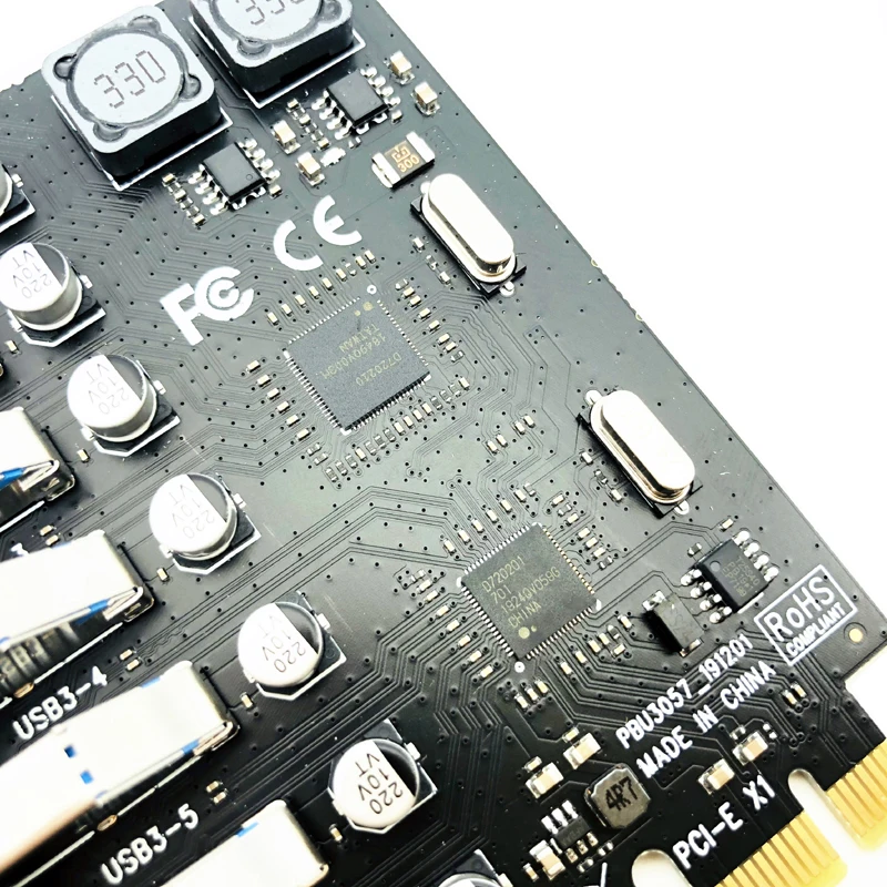 Usb 3.0 Pci-e Adaptador de Cartão de Expansão Portas Usb 3.0 Hub Adaptador Controlador Externo Pci-e Extensor Pci Express Cartão para Desktop - Imagem 6