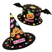 1 шт. шляпа на Хеллоуин мультфильм подарок фестиваль вечерние украшения игрушки шляпа своими руками детский сад ручной работы обучающая игрушка Лидер продаж