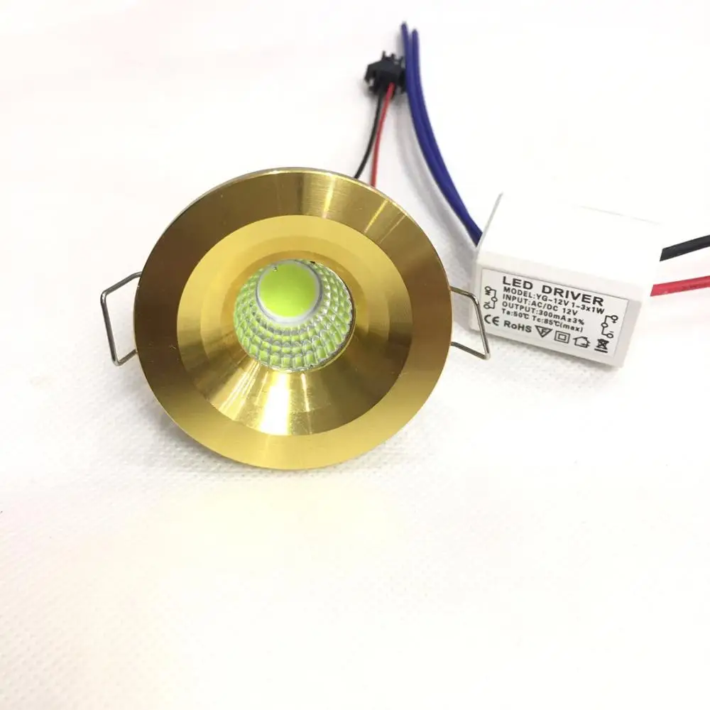 5 шт./лот 3 Вт светодиодный мини Einbauleuchte Rund verstellbarer Spot Deckenlampe 95-265 в светодиодный-Schrankleuchte