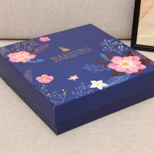 Пользовательский логотип подарочная коробка упаковочная коробка с ручкой ленты(GF-163