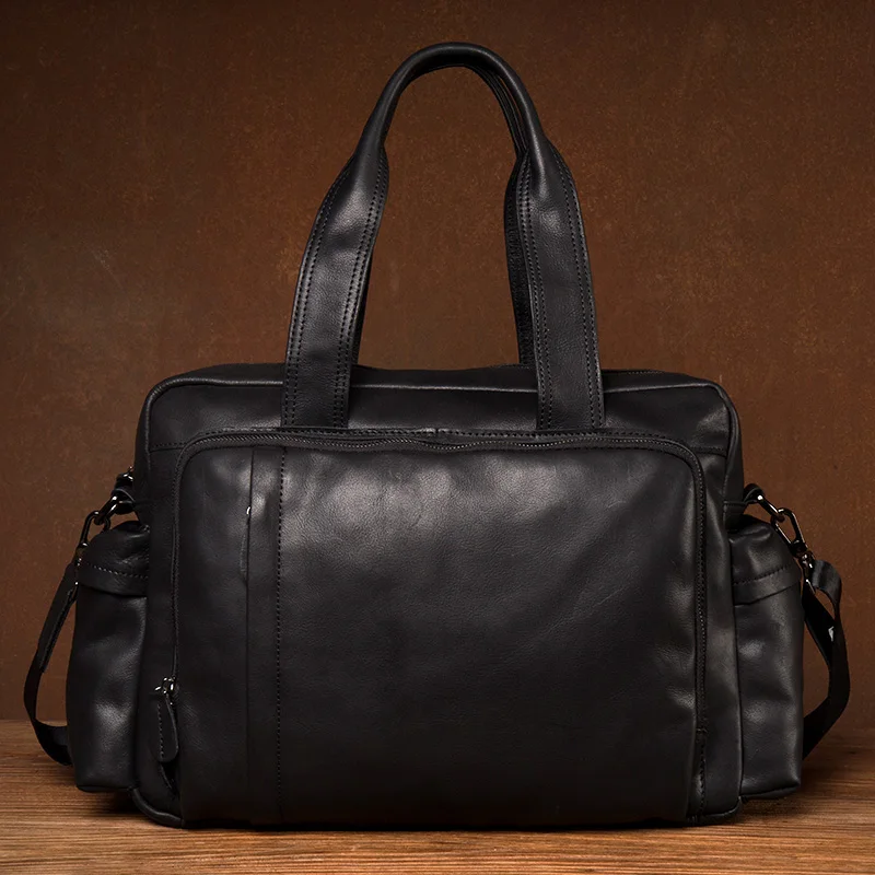 

Male Bag England Retro Handbag Shoulder Bag Genuine Leather Men Big Messenger Bags Brand High Quality Men's Travel Crossbody Bag