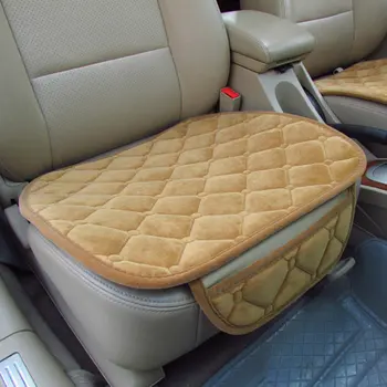 

Car Seat Cover Non-Rolling Up Winter Velvet Vehice Interior Styling Decorative Seat Cushion Universal Car Accessories